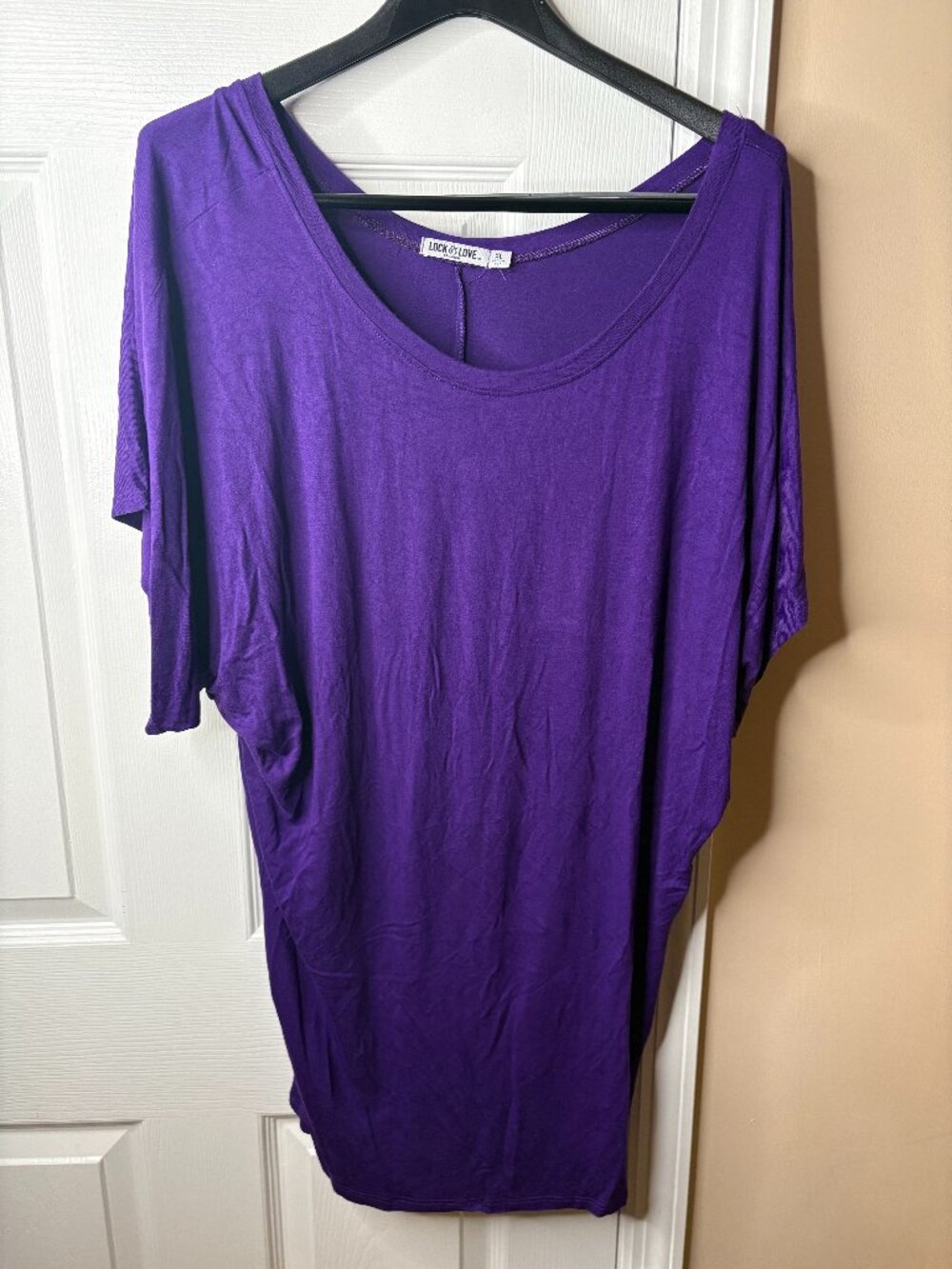 Lock & Love Purple XL Oversized Shirt